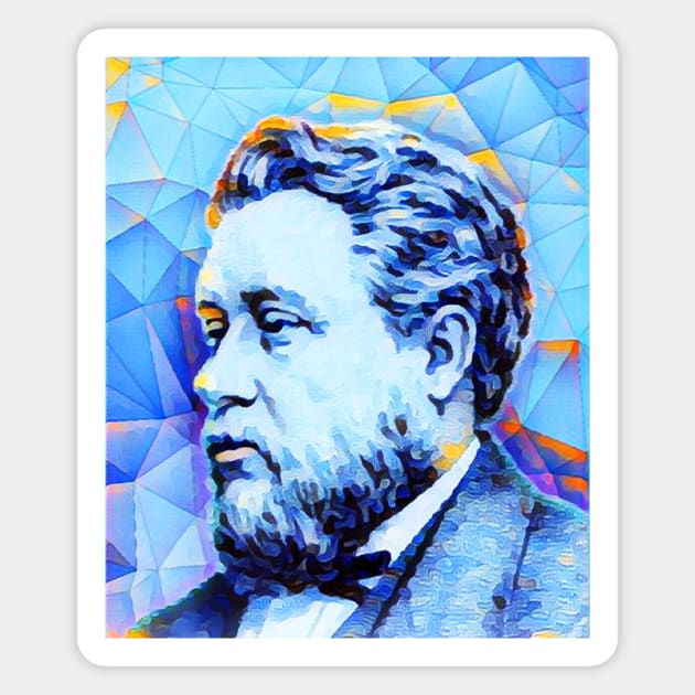 Charles Spurgeon Portrait | Charles Spurgeon Artwork | Charles Spurgeon Painting 14 Magnet by JustLit